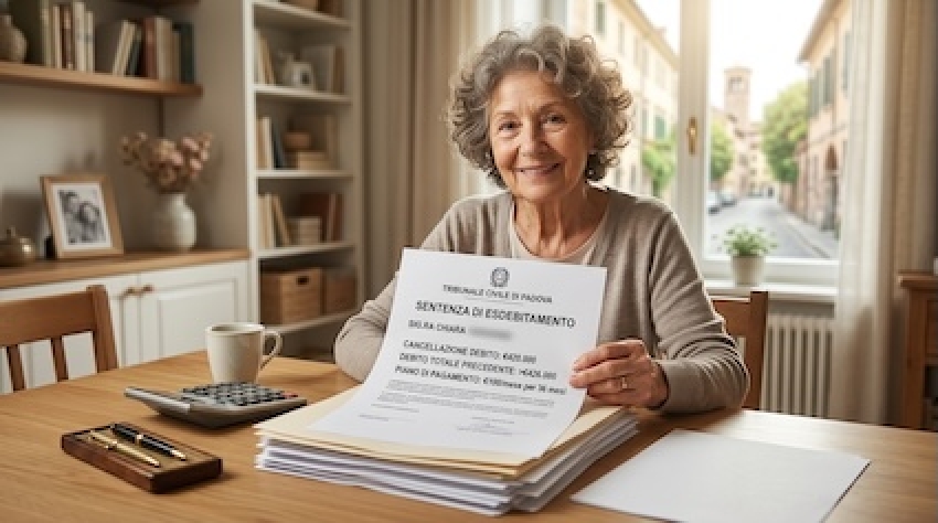 Cancellati 420.000 euro grazie all'esdebitamento per sovraindebitamento